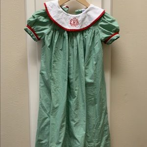 orient expressed christmas dress Girls Orient Expressed Smocked Holiday Christmas Dress XL Santa Red EUC